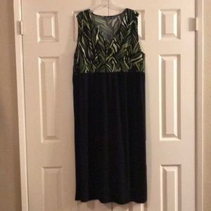 Apt. 9 faux-wrap maxi dress size 2X EUC
